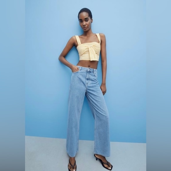 Gingham crop top - Picture 1 of 5